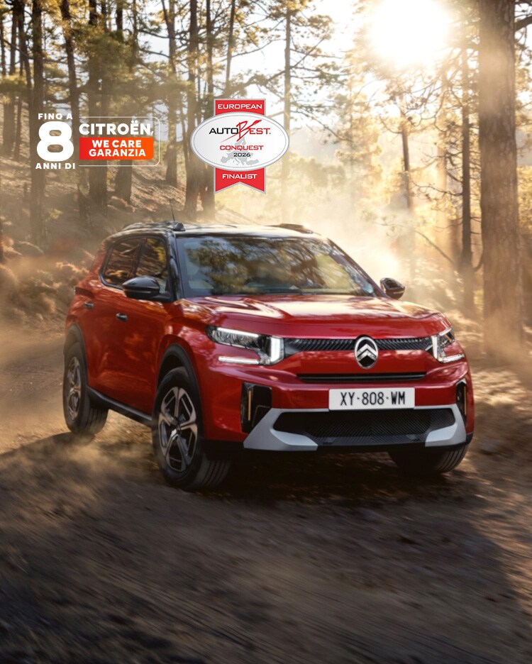 New ë-C3 Aircross in a forest