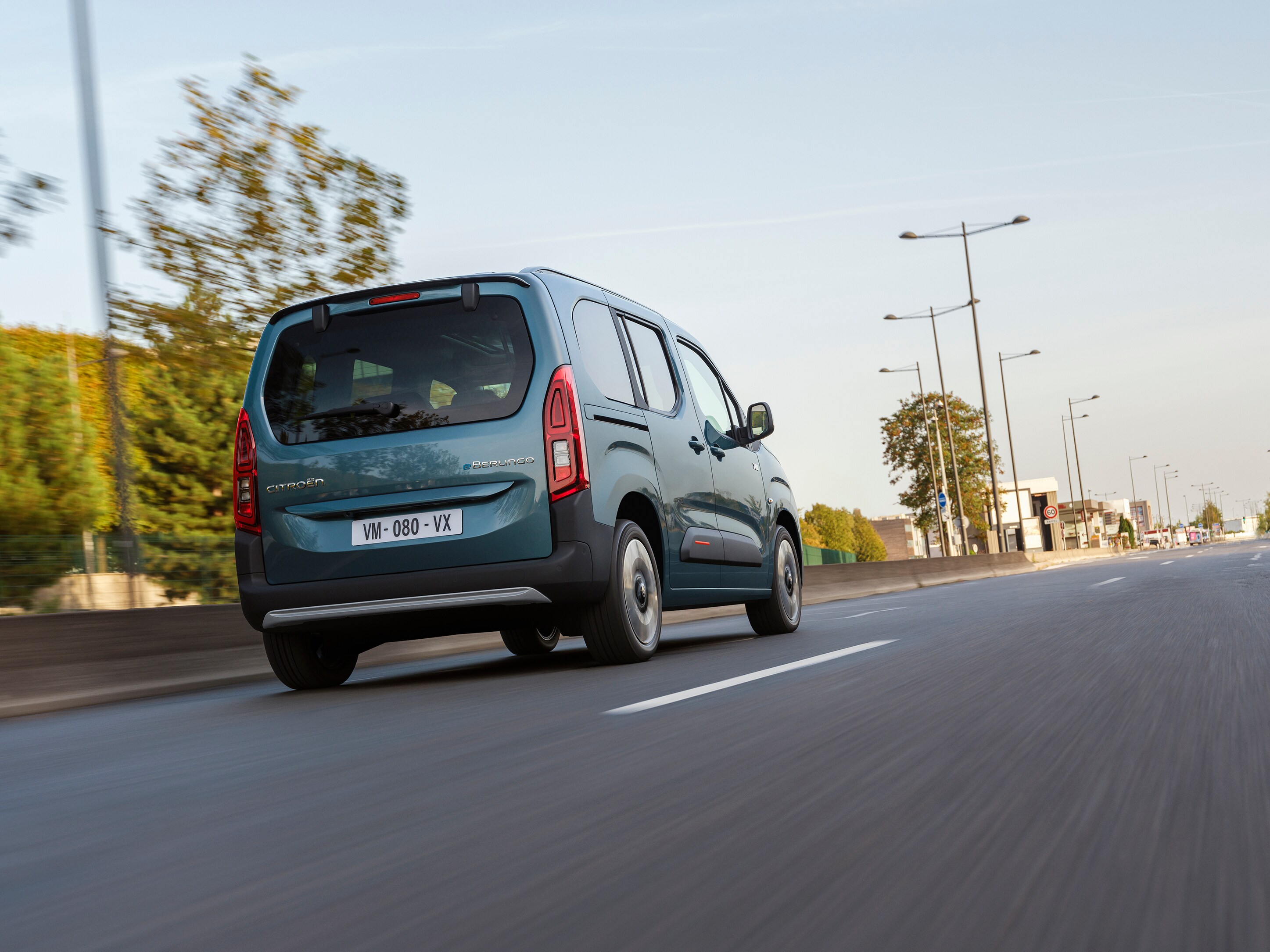 Berlingo driving on the road